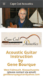 Mobile Screenshot of capecodacoustics.com